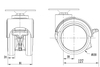 Roulette pivotante d&#39;installation de montage de plaque supérieure de BSD-120P pour la roulette de roue de meubles d&#39;appareil mobile d&#39;hôpital