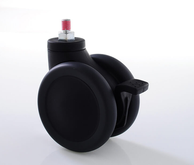 Roulette médicale série MYSD avec roue de dispositif hospitalier pivotante à frein